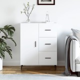 vidaXL Servantă, alb, 69,5x34x90 cm, lemn compozit