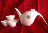 SET PORTELAN CHINA CEAINIC SI CUPE CEAI INSCRIPTIONATE BEIJING DANCE ACADEMY