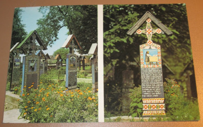 Carte Postala - Romania - Sapinta - Cimitirul Vesel &amp;quot;CP97&amp;quot; foto
