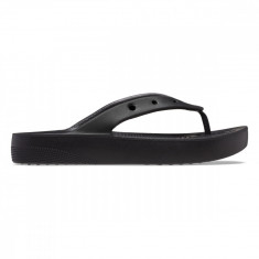 Slapi Crocs Classic Platform Flip Negru - Black