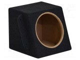 Carcasă difuzor BASSER MDF melanj negru piele artificială, ţesătură