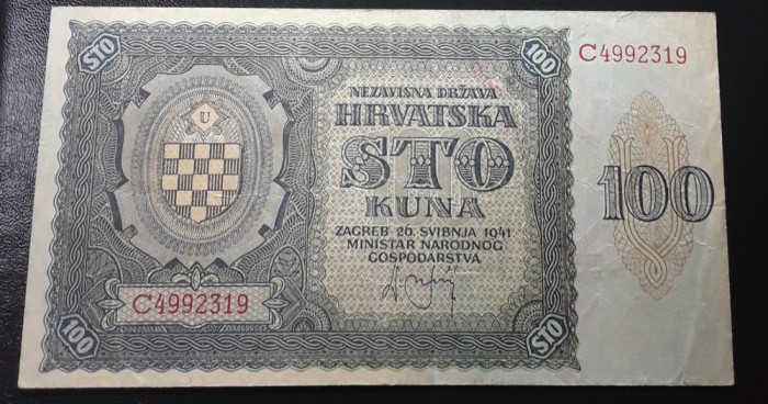 Bancnota 100 kuna 1941