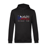 Echipa națională de hochei hanorac de bărbați cu glugă Czech Republic Flag black - XXL