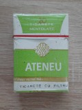 Ocazie: Pachet plin ATENEU, anii 1980 Romania (Tigari mentolate)