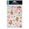 Set 30 Autocolante 3D Animale Pădure Multicolor, Holografice, Caiete, Cărți, Desene, DIY
