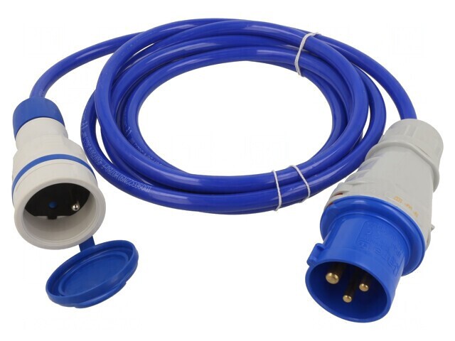 Prelungitor Albastru 3m 16A 3x2,5mm2