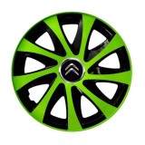 Cumpara ieftin Set 4 capace roti Extra drift green R13 pentru gama auto Citroen, Autohelix MSA