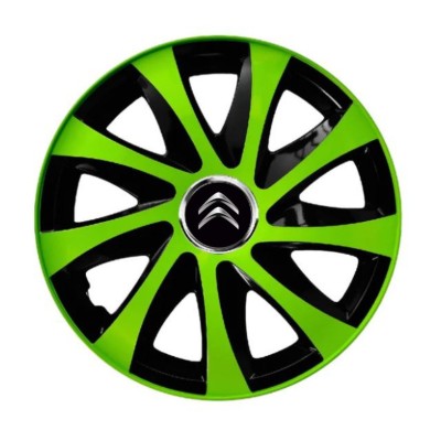 Set 4 capace roti Extra drift green R13 pentru gama auto Citroen foto