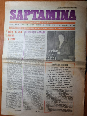 saptamana 19 iunie 1987-art. teatrul din oradea foto