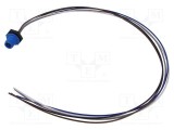 Conector M12 tată 5 pini 60V 2A IP67 drept cu cablu 0,5m LUTRONIC