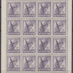 ROMANIA 1948 LP 228 b JOCURILE BALCANICE COALA DE 16 TIMBRE MNH