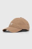 Barbour șapcă de baseball din bumbac Sports Caps culoarea bej, cu imprimeu, MHA0274