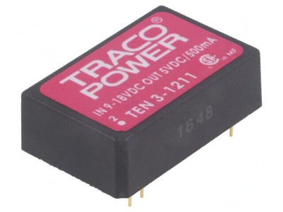 Convertor DC/DC 3W 9-18V to 5V 500mA DIP24 - Adaptor de tensiune 5V foto