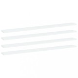 Cumpara ieftin Gossi placi biblioteca, 4 buc., alb, 100 x 10 x 1,5 cm, pal