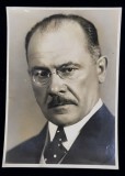 MILAN HODZA , PRIM MINISTRUL CEHOSLOVACIEI , 1935 - 1938 , PRESEDINTELE CONSILIULUI STATELOR MICII ANTANTE , MONOCROMA, PE HARTIE LUCIOASA , DATATA 1