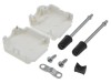 Carcasa D-Sub ENCITECH Drept Alb Plastic pentru Conectori 9pin HD15pin