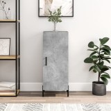 vidaXL Servantă, gri beton, 34,5x34x90 cm, lemn compozit