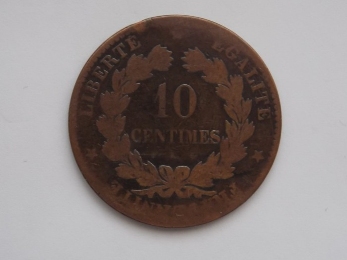 10 CENTIMES 1874 FRANTA