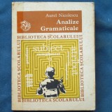 ANALIZE GRAMATICALE - AUREL NICOLESCU