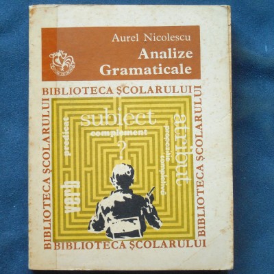 ANALIZE GRAMATICALE - AUREL NICOLESCU foto