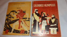 LEGENDELE OLIMPULUI 2 VOLUME EROII + ZEII AN 1973/ILUSTRATII/617PAGINI= AL.MITRU foto