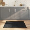 Gossi covor dreptunghiular, negru, 80x100 cm, bambus