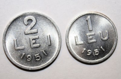 LOT 1 LEU&amp;amp;2 LEI 1951 . DETALII EXCELENTE . foto