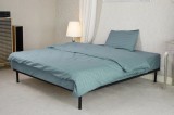 Lenjerie de pat damasc microsatinat 150x200cm (Albastru)