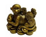 Statueta feng shui cu 3 raioase pe maimuta , 5,5 cm