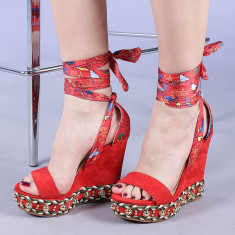 Sandale dama Tarika rosii foto