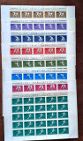 TIMBRE ROMANIA LP694/1969 -SPORT -Set 8 coli 25 timbre-MNH