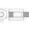 Piuliță distanțieră filetată M6 75mm
