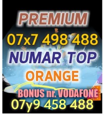 Numar PREMIUM Orange VIP - 07x7.498.488 - Platina Usor aur numere usoare cartele