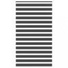 VidaXL Jaluzea tip zebra neagră lățime țesătură 130,9 cm poliester
