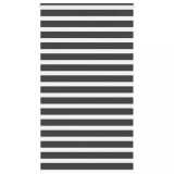 vidaXL Jaluzea tip zebra neagră lățime țesătură 120,9 cm poliester