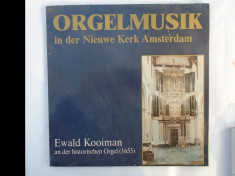 Muzica de orga - Catedrala din Amsterdam disc vinil OLANDA foto