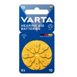 Baterie proteze auditive Varta V10 A, 1.45V, 1.45V, zinc-aer, 8 buc
