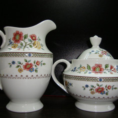 SET / ZAHARNITA SI LETIERA DIN PORTELAN ENGLEZESC ROYAL DOULTON