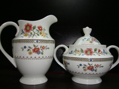 SET / ZAHARNITA SI LETIERA DIN PORTELAN ENGLEZESC ROYAL DOULTON foto