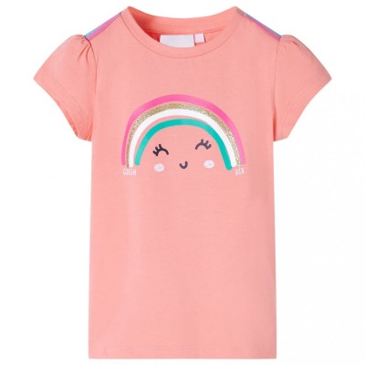 Tricou pentru copii, corai deschis, 140 foto