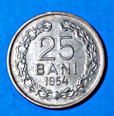 ROMANIA 25 BANI 1954 STARE EXCELENTA foto