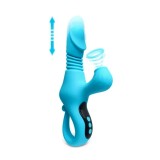 Vibrator Stretch and Suck Heating Albastru