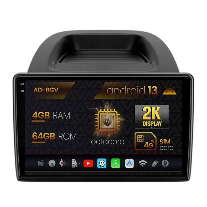 Navigatie Ford EcoSport (2017- Prezent) Android 13, V-Octacore 4GB RAM + 64GB ROM, 10.36 Inch - AD-BGV10004+BGRKIT119