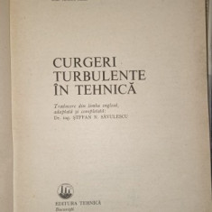 Curgeri turbulente in tehnica - A.J.Reynolds