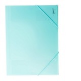 Mapa plastic cu elastic A4, Albastru pastel DACO