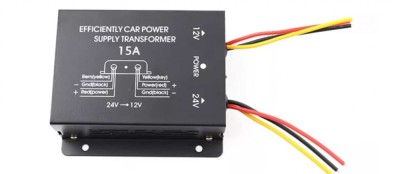 Convertor 24v in 12v 15 Amperi pentru Camioane, Auto, Tir, Utilaje, coborator de tensiune foto