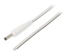 Cablu Alb 2x0,5mm2 cu Mufă DC 4,0/1,7 1,5m, WEST POL