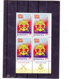 STATUL MAJOR GENERAL AL ARMATEI,BLOC DE 4 TIMBRE,2009,Lp.1848, MNH **,ROMANIA.