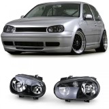 Faruri din sticla clara cu set de ceata negru, potrivite pentru VW Golf IV 4 97-03 Performance AutoTuning