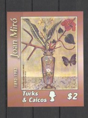 TURKS AND CAICOS 2003 ARTA PICTURA JOAN MIRO foto